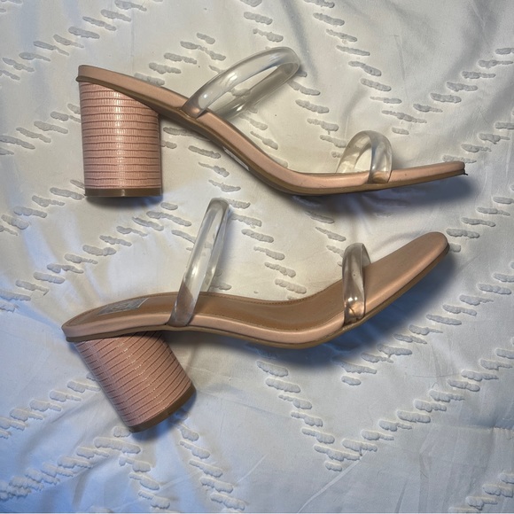 Dolce Vita Clear Nude Heels Size 9.5 - Picture 1 of 4